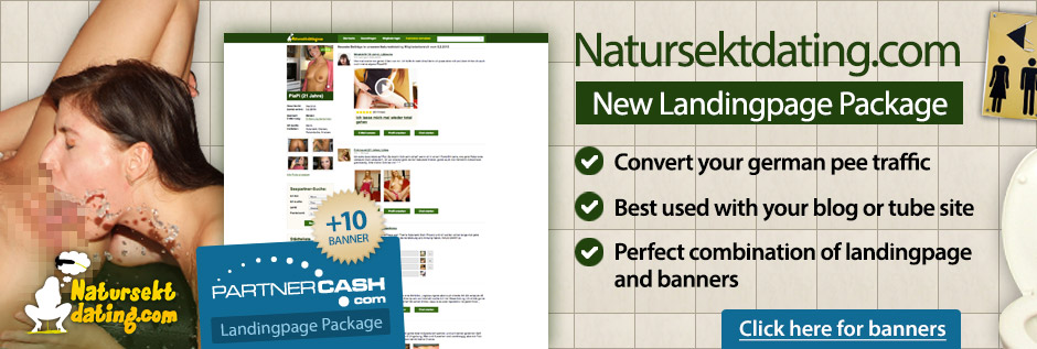 Landingpage and Bannersets for Natursektdating.com